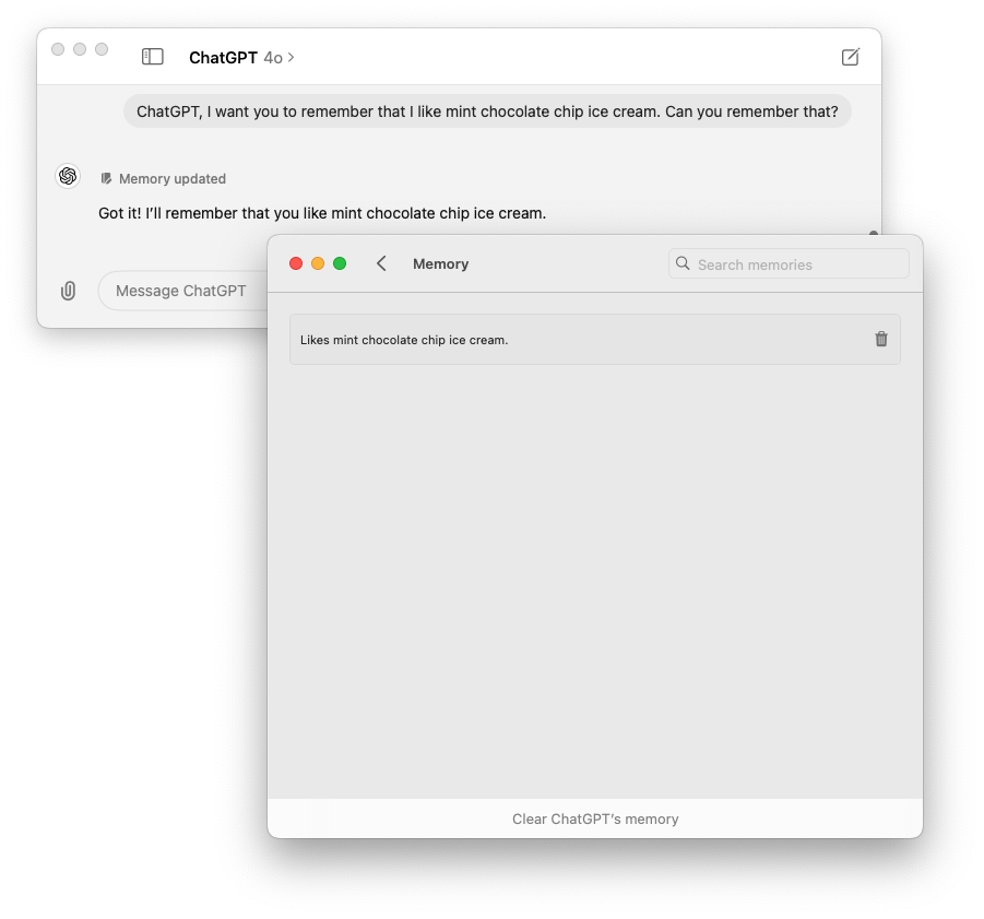 How to use ChatGPT Desktop memories