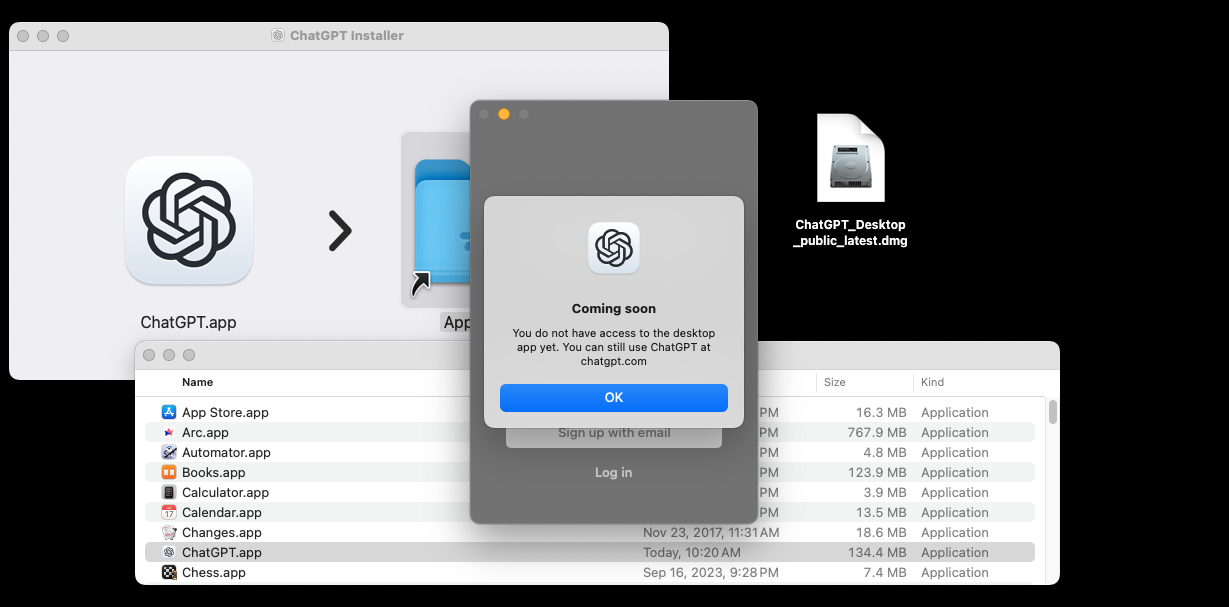 download and install ChatGPT Desktop