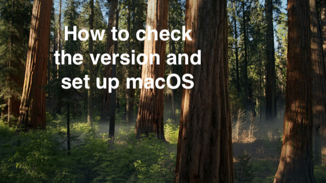 How to check macOS version